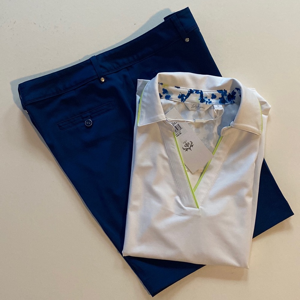 Golf top and shorts set